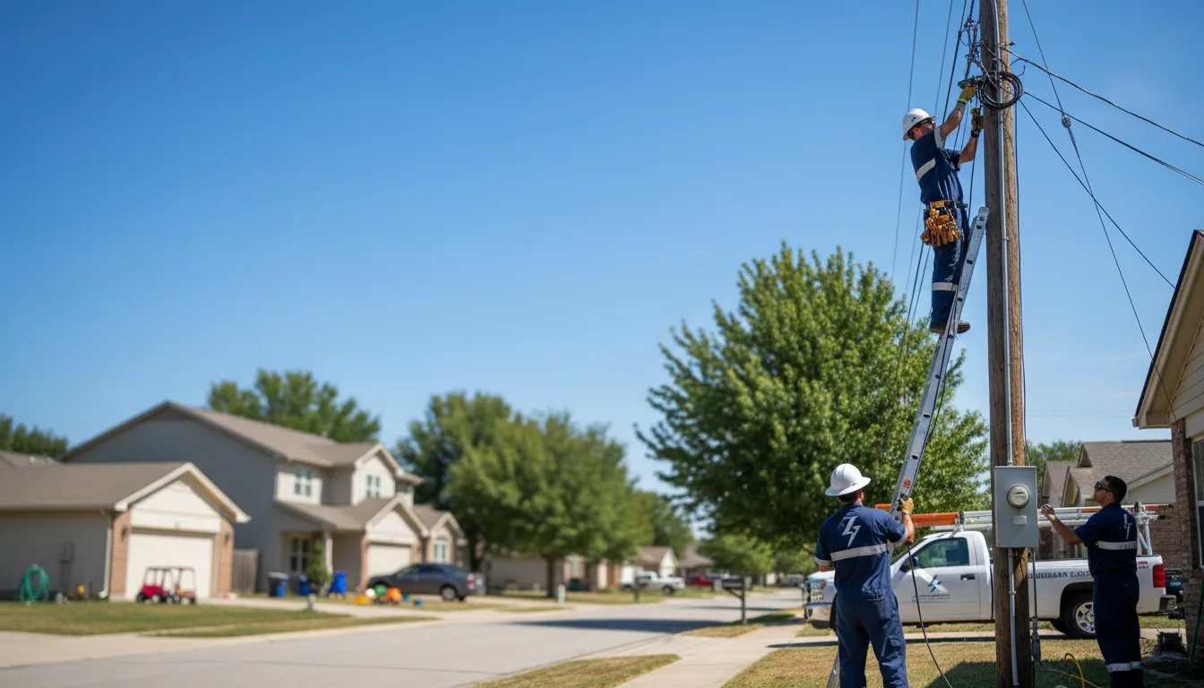 Residential electrician providing installation services in Macksburg, IA